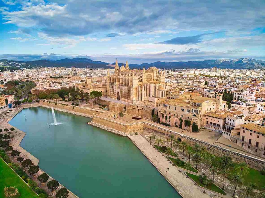 Palma de Mallorca city in spain